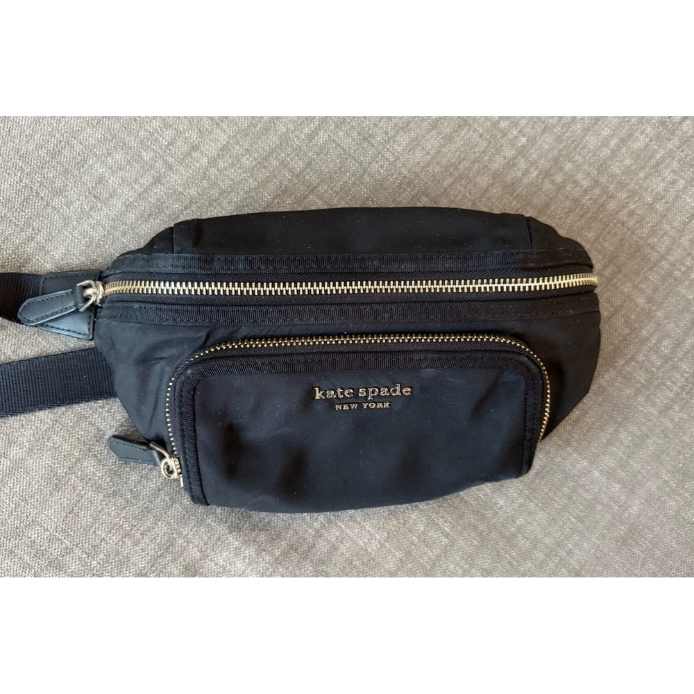 Kate Spade Chelsea The Little Better Black Nylon Belt Bag Fanny Pack